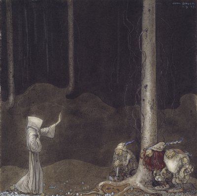 Bruder St. Martin und die drei Trolle von John Bauer
